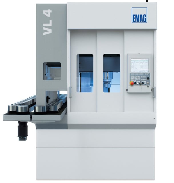 An inverted vertical lathe: EMAG's VL 4. (Image courtesy of EMAG.)